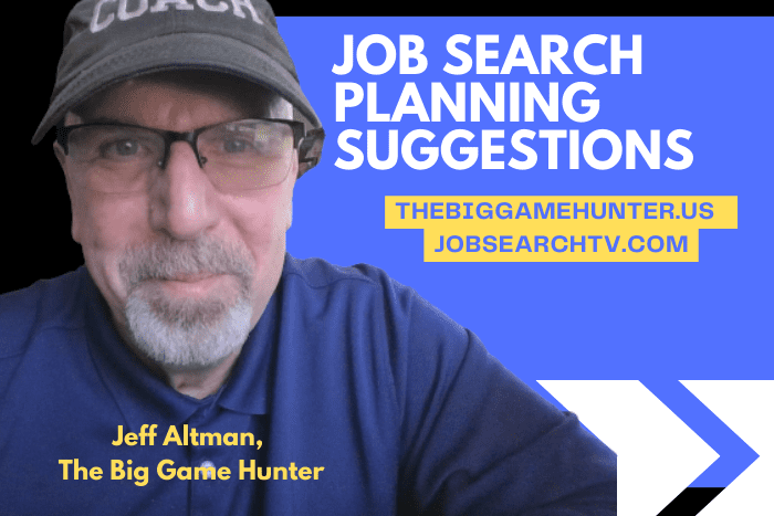 Job Search Planning Suggestions