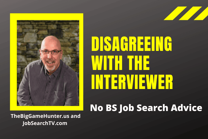 Disagreeing with the Interviewer