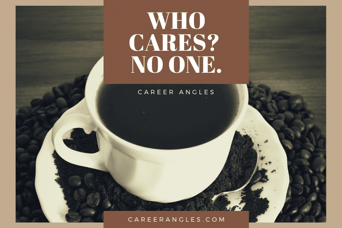 Who Cares? No One.