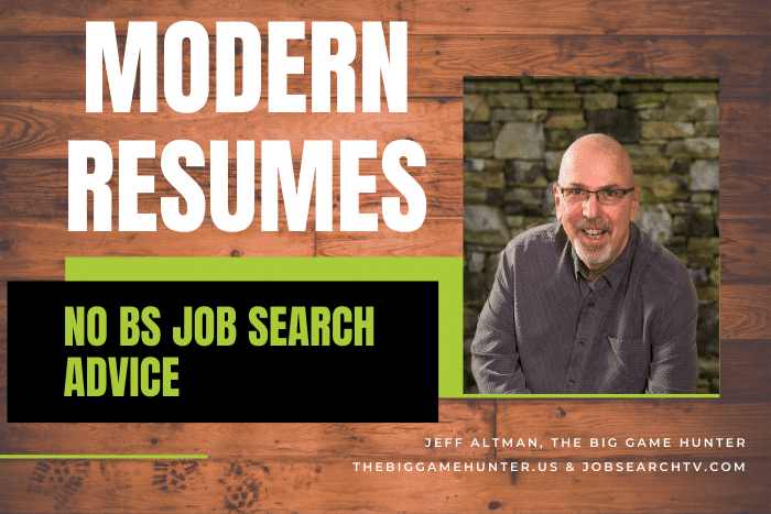 Modern resumes