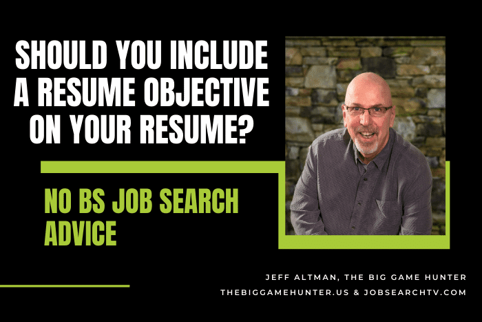 Should You Include a Resume Objective on Your Resume?