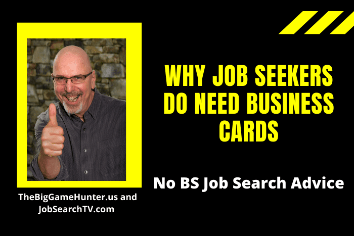 Why Job Seekers Do Need Business Cards