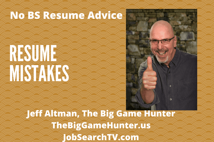 Resume mistakes