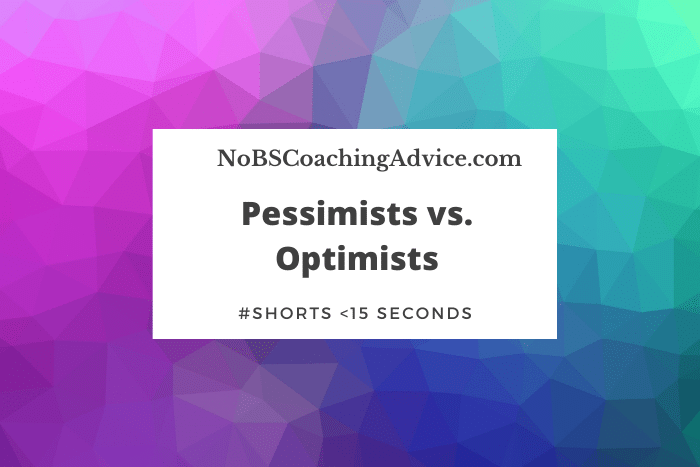 Pessimists vs optimists