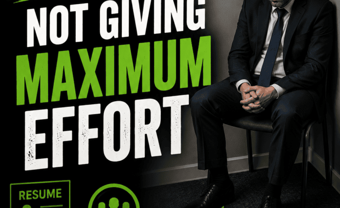 Job Search Mistakes: Not Giving Maximum Effort