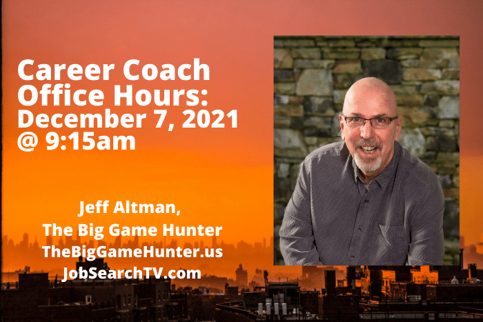 Career Coach Office Hours December7 2021