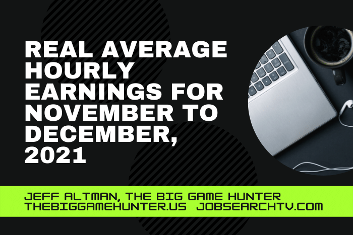 Real average hourly earnings for November to December 2021