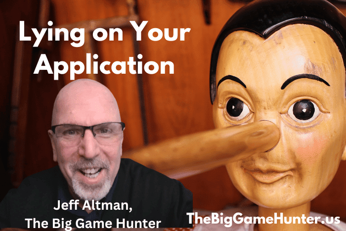 Lying on Your Application