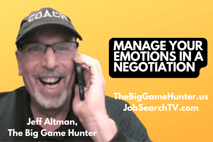 Manage Your Emotions In a Negotiation