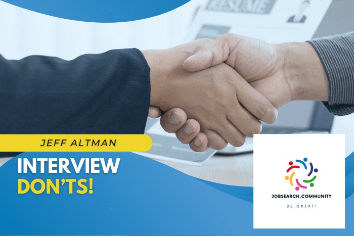 Interview Don'ts
