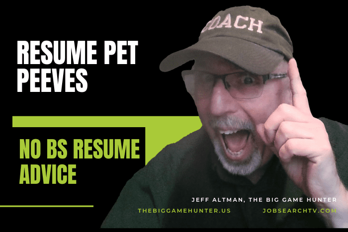 Resume Pet Peeves