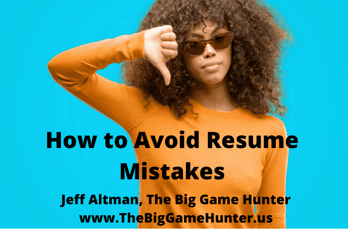 How to Avoid Resume Mistakes