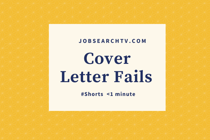 Cover letter fails